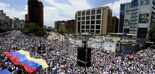 marcha de respaldo al presidente Nicolás Maduro