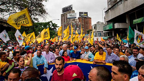 marcha de la oposición venezolana