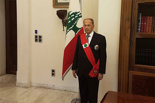 El presidente de la República libanesa, el general Michel Aoun