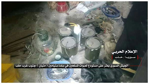 Ejército sirio desmantela talleres de bombas de terroristas