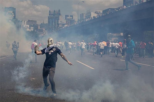 protestas en Caracas