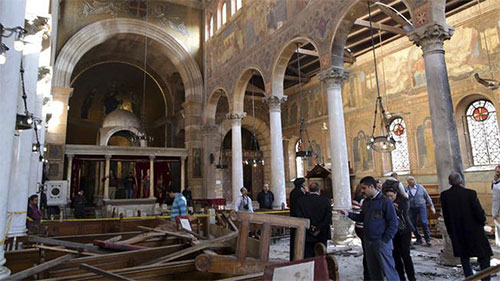 atentado en una iglesia en Egipto
