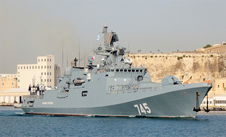 La fragata rusa Admiral Grigoróvich