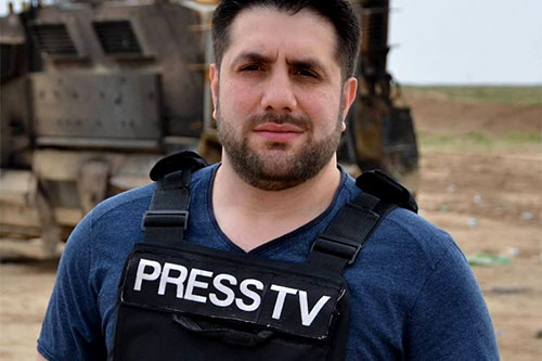reportero del medio PressTV Ali Musawi