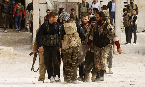 hombres armados en Siria