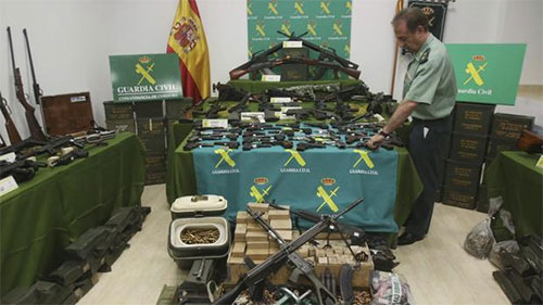 armas incautadas en España