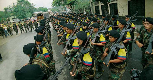 Guerrilleros colombianos de las FARC