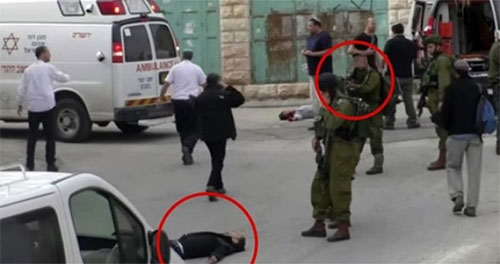 El soldado disparó a la cabeza del joven palestino cuando estaba en el suelo herido