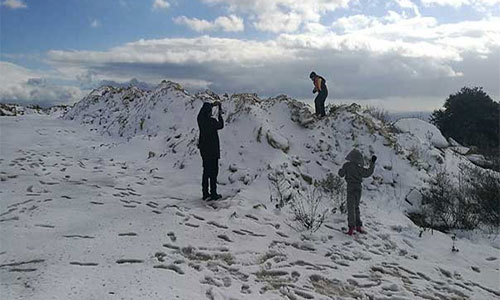 La nieve vuelve a cubrir varias regiones de Líbano