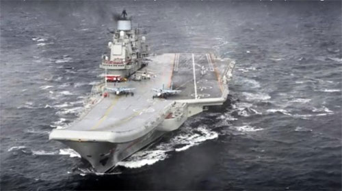 El portaaviones ruso “Almirante Kuznetsov”