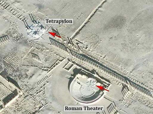 el teatro romano en Palmira