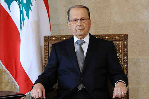El presidente de la República de Líbano, Michel Aoun