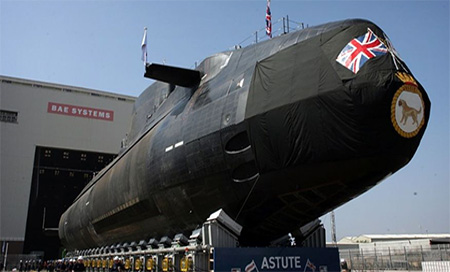 El submarino británico Astute