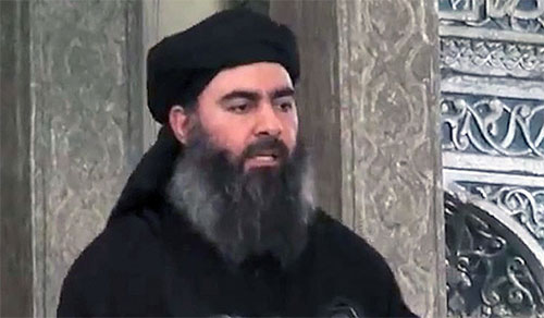 El líder del grupo terrorista Daesh, Abu Bakr al Bagdadi