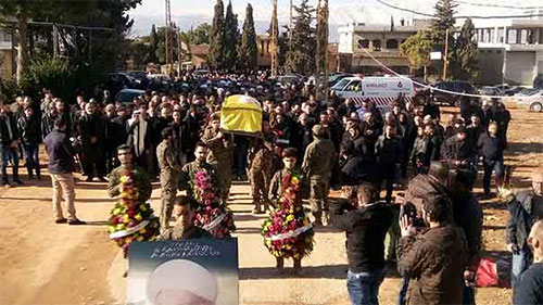 funeral del Sheij Hussein Ubeid