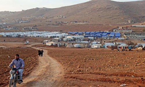 un campamento de refugiados sirios en Líbano