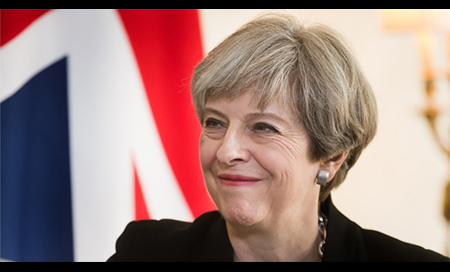 La primer ministra británica, Theresa May