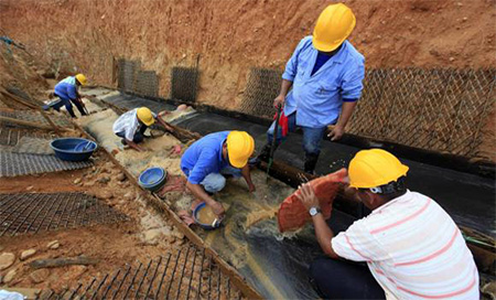 Trabajadores en una mina de oro en RDC