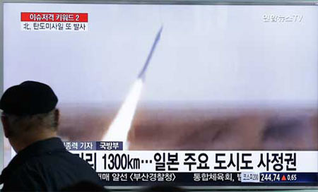 ensayo de misil, pyongyang