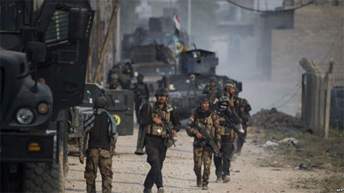 Fuerzas iraquíes en Mosul