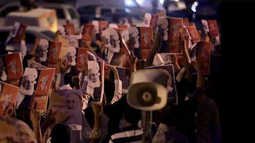 masivas protestas de apoyo al clérigo opositor Issa Qassim