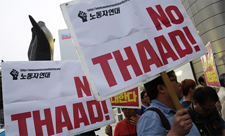 Protestas en Corea del Sur contra el Thaad