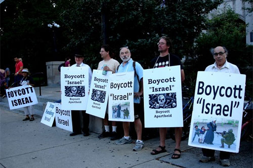 activistas reclaman boicot a la entidad sionista