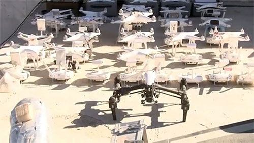 drones confiscados de Daesh en Al Mayadin