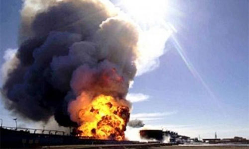 Incendio en el campo petrolífero más grande de Kuwait
