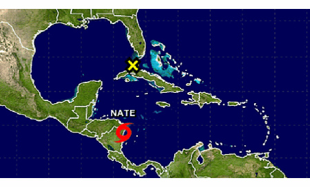 La tormenta tropical Nate