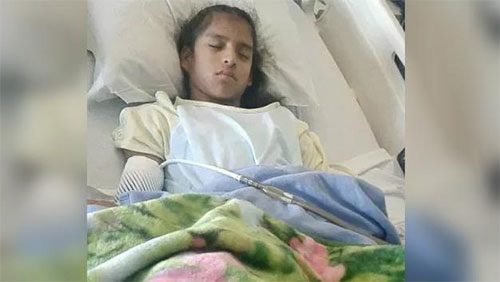 la niña mexicana de 10 años en el hospital