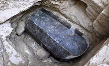 Sacrófago de granito en Alejandría
