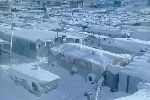 un campamento de refugiados sirios en Bekaa