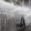 Al menos dos heridos en una noche de disturbios en Santiago de Chile