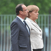 La primera reuni&oacuten entre Hollande y Merkel