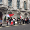 Protestas en Londres contra la represi&oacuten de manifestaciones en Arabia Saudita
