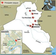 Al menos 111 muertos y 235 heridos en varios puntos de Iraq