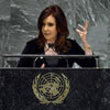 Kirchner defiende la soberanía de su país ante la Asamblea General de la ONU