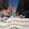 Policía disuelve protesta de trabajadores en Francia
