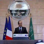 El rey saud&#237 aborda la crisis siria con el presidente francés