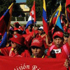 Los venezolanos en Cuba realizan una marcha en apoyo a Ch&#225vez