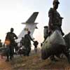 La llegada de las fuerzas Multinacional a &Aacutefrica Central