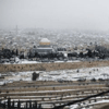 La Ciudad Santa (Al-Quds) aparece cubierta de nieve