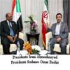 Ahmadineyad se encuentra con Bashir en Egipto