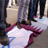 Egipcios queman banderas de Qatar e “Israel”
