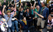 Victoria parcial de los manifestantes en Bangkok