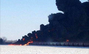 Evacuan un pueblo de Dakota del Norte por choque de trenes