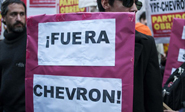 El mundo se une a la voz para protestar contra Chevron