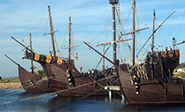 Recreación del modelo portuario de Palos en Huelva (España)
