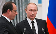 Presidente ruso anula visita a París tras declaraciones de su homólogo francés